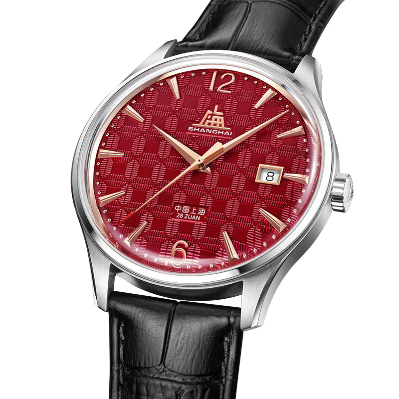 Shanghai Pioneer X Blossom 39mm Watch - Red Tile (Limited Edition)