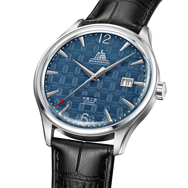 Shanghai Pioneer X Blossom 39mm Watch - Blue Tile