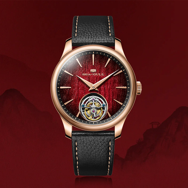 Seagull Qin Ultra-Thin Automatic Tourbillon Watch - Winged Pegasus Zodiac Horse Limited Edition