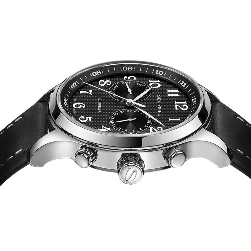 海鷗手錶|航空雙時區機械手錶