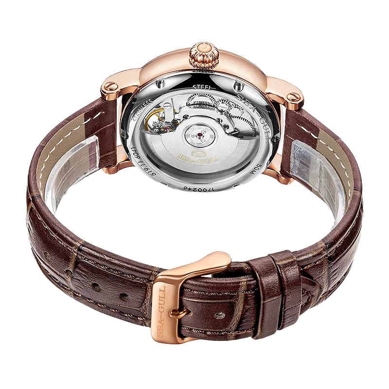 海鷗手錶|雙時區飛輪機械腕錶