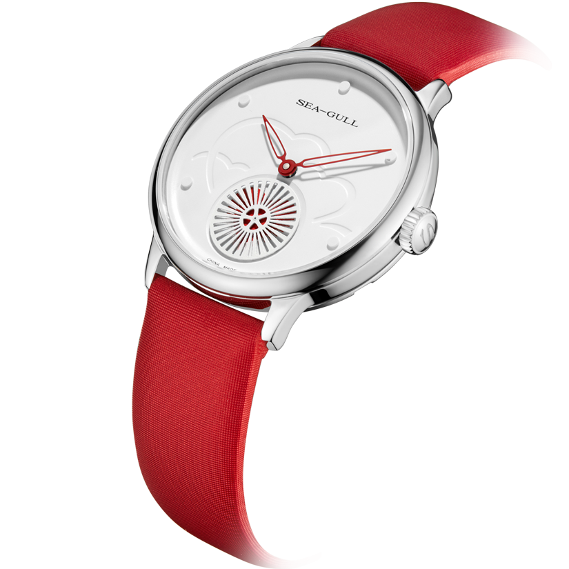 海鷗手錶|心心秒針錶盤無盡愛腕錶 34 毫米