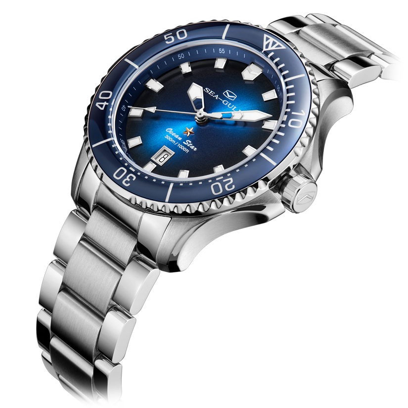 海鷗海洋之星專業潛水員 300m 手錶 43.8 毫米