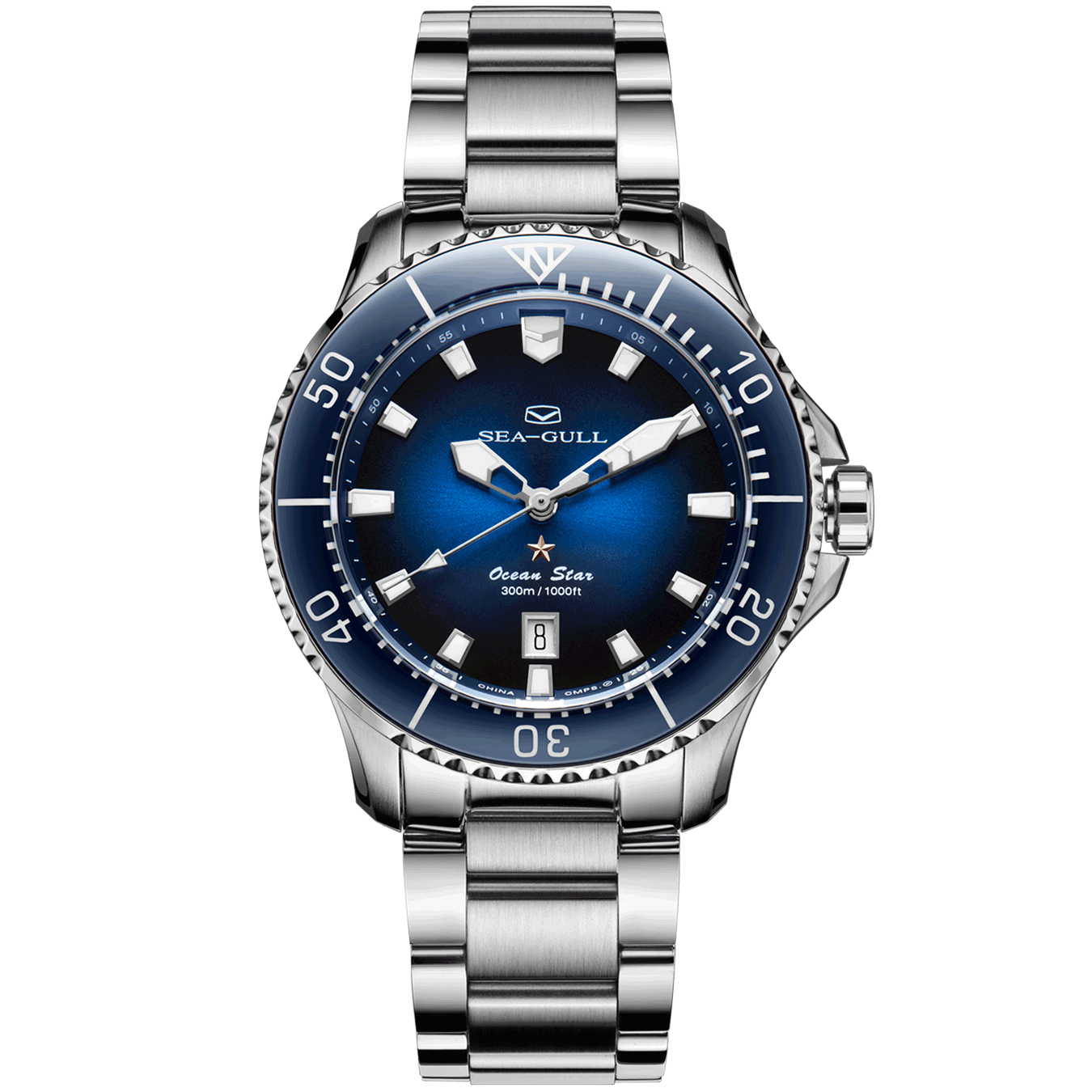Ocean Star Pro Watch Diver 300m 43.8mm Seagull Watch Official
