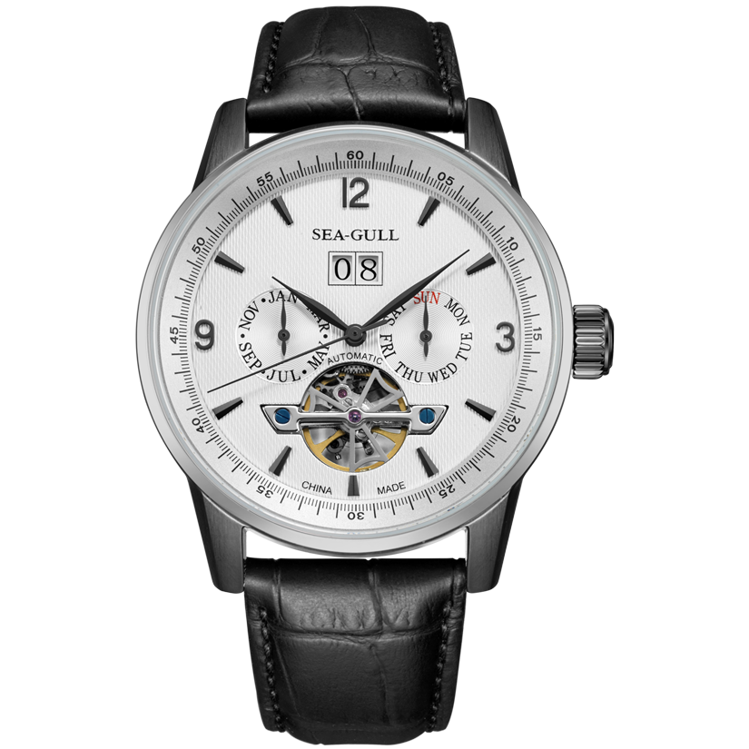 海鷗手錶|飛輪日曆自動腕錶 43 毫米