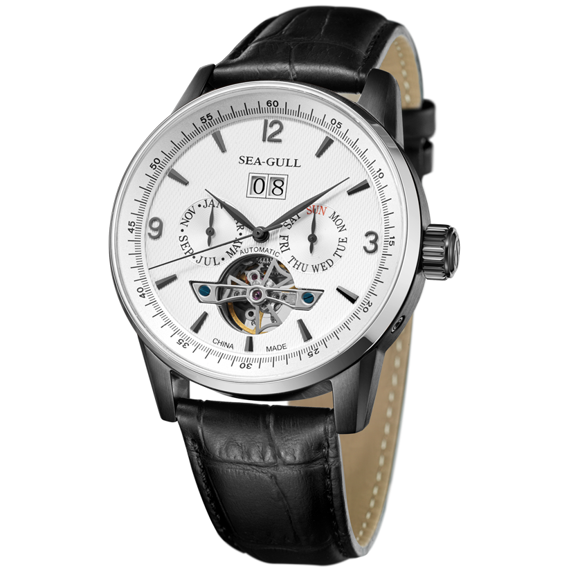 Seagull Watch | Flywheel Calendar Automatic Watch 43mm