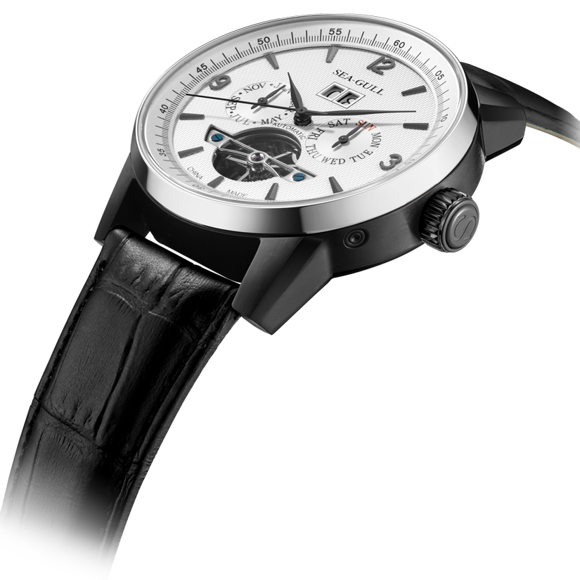 海鷗手錶|飛輪日曆自動腕錶 43 毫米