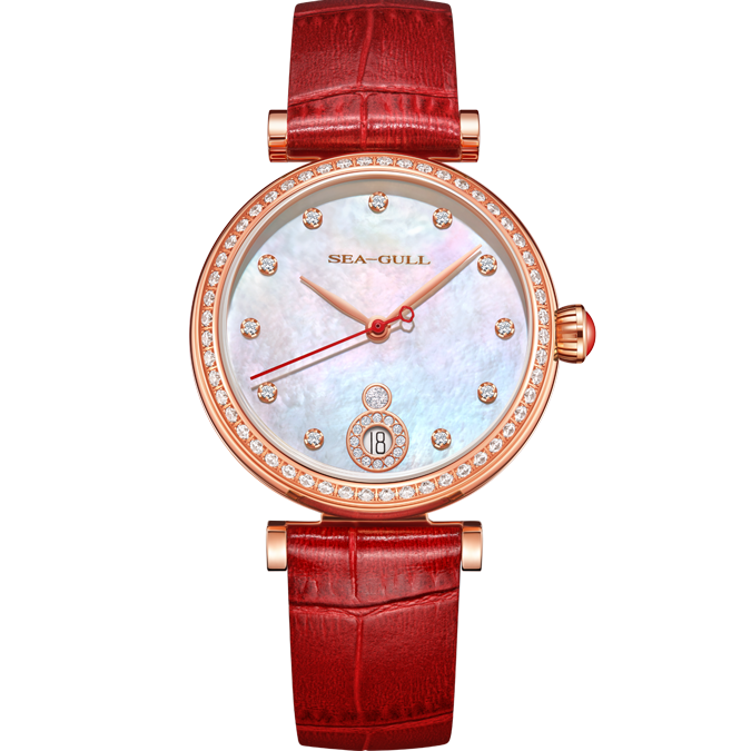 Seagull Watch | Heartfelt Shimmering Mother-of-Pearl Dial Watch 34.5mm