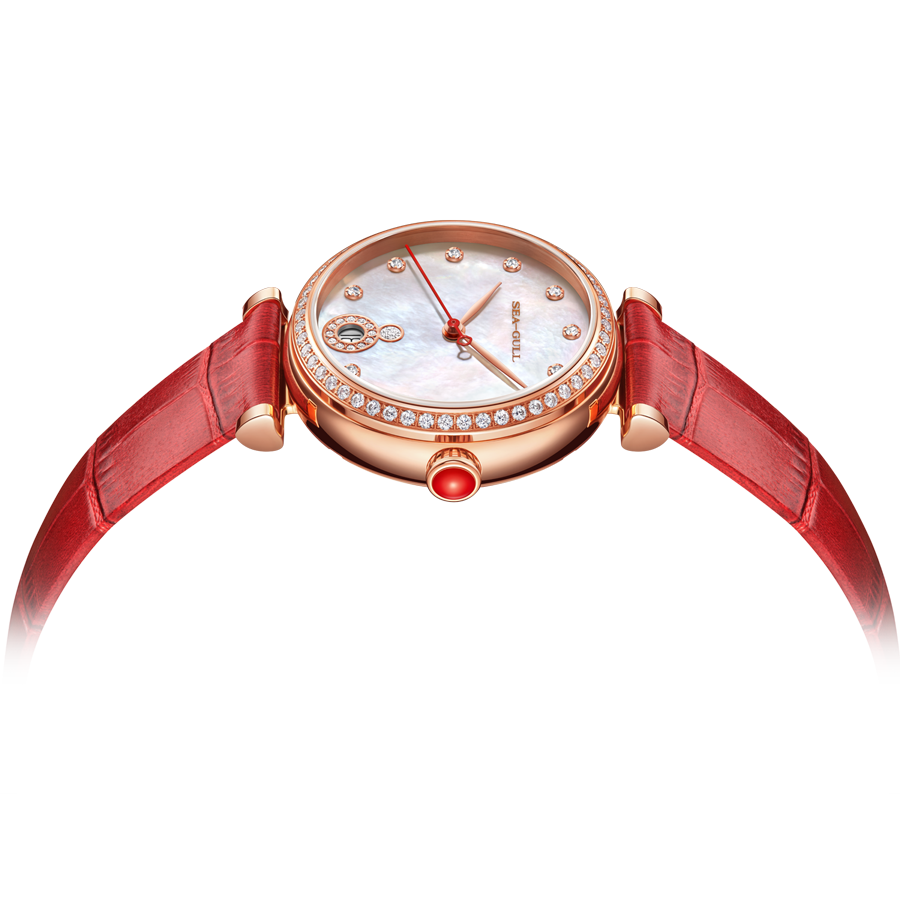 海鷗手錶|衷心閃爍珍珠母貝錶盤腕錶 34.5 毫米