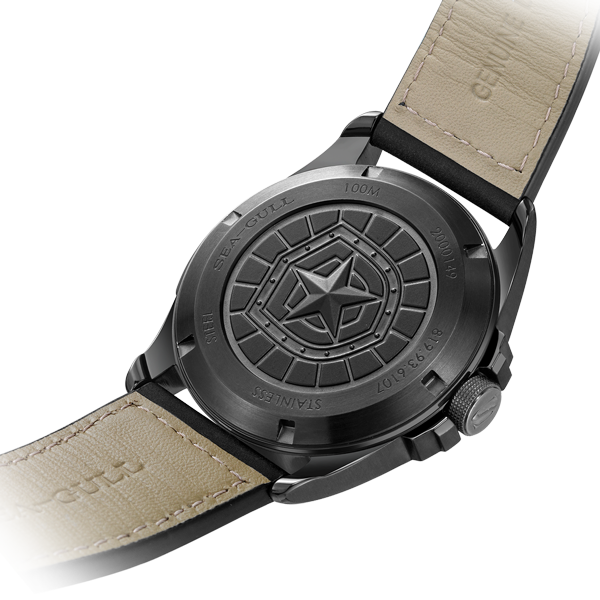 海鷗手錶|陸戰軍用自動腕錶 43 毫米