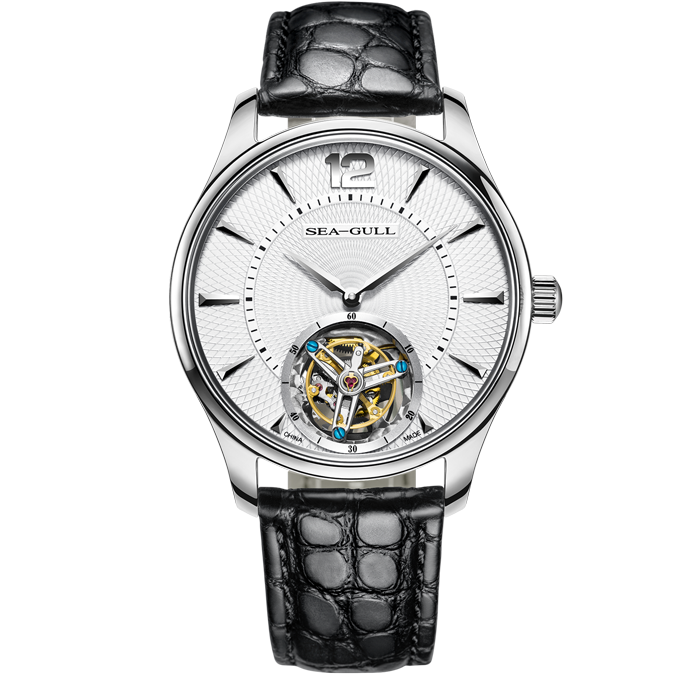 Seagull Watch | Leisure Series Ceramic Patterned Dial Tourbillon Watch 41mm