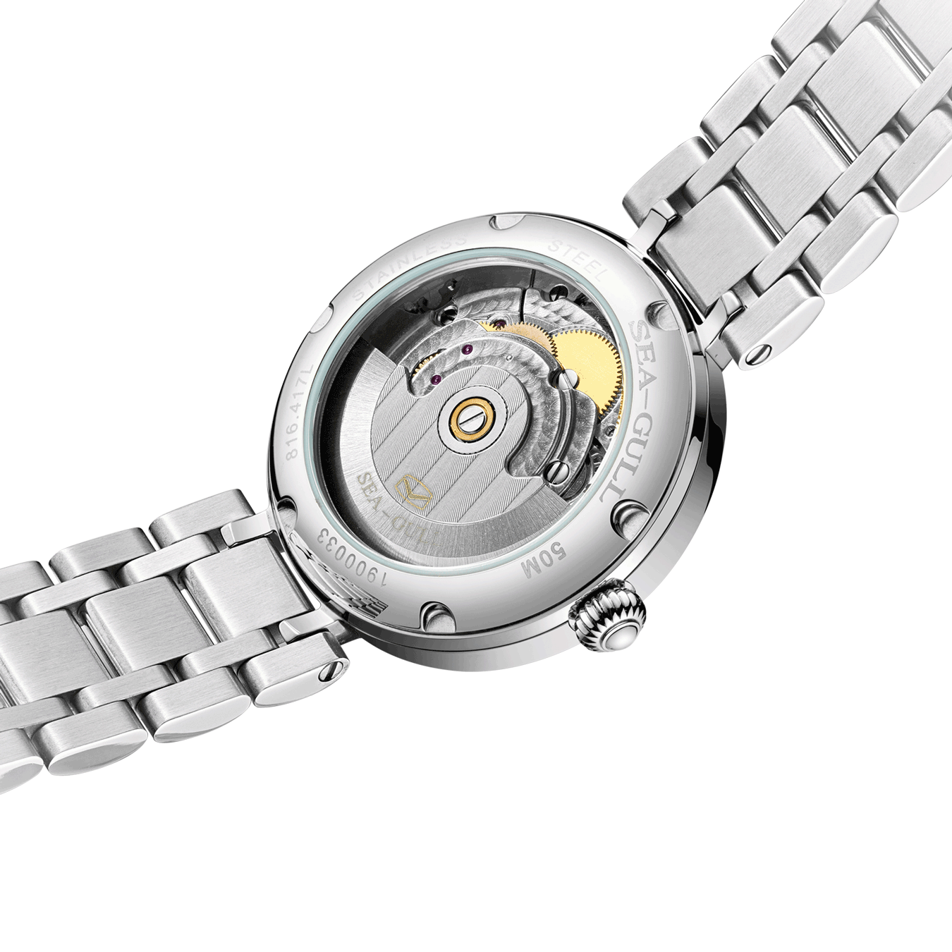 海鷗手錶|浪漫羅馬假日純白腕錶 32 毫米