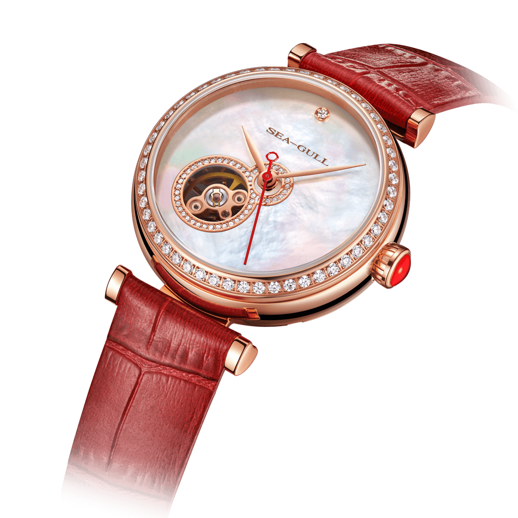 Seagull Watch | Heartfelt Lucky Gourd Rose Gold Case Watch 34.5mm