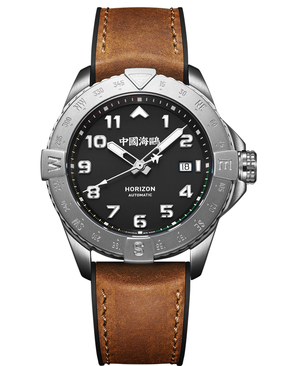海鷗手錶| Horizo​​n 指南針飛行員自動腕錶 42 毫米