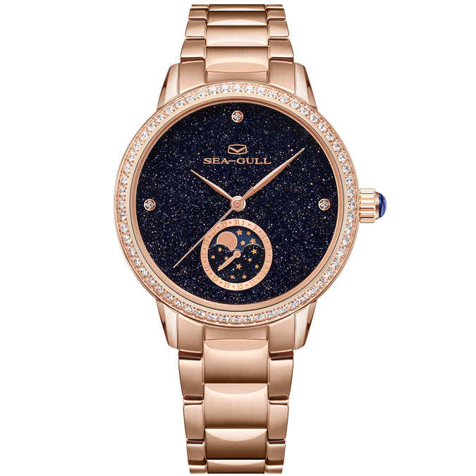 Seagull Watch | Lunar Sonata Moon Phase Watch 34.5mm