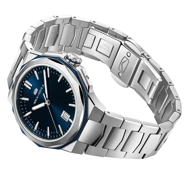海鷗手錶|非凡的多邊形錶殼、線條簡潔的手錶 40 毫米