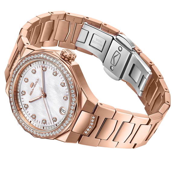 海鷗手錶|非凡多邊形錶殼自動腕錶 34 毫米