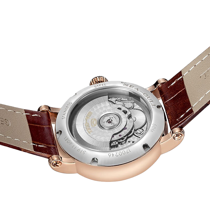 海鷗手錶|雙時區飛輪機械腕錶