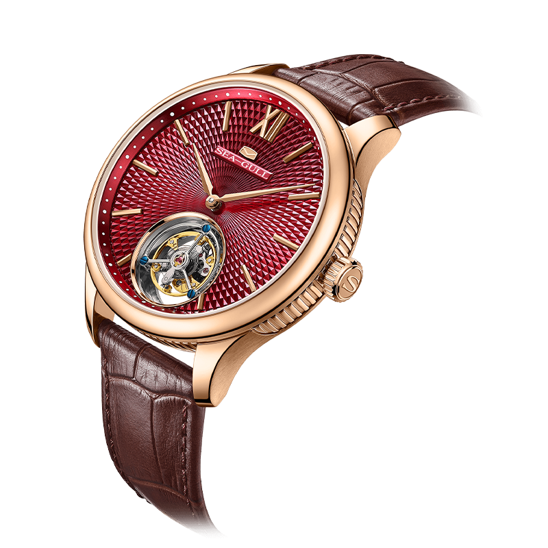 Tourbillon de luxe guilloché à la main Seagull