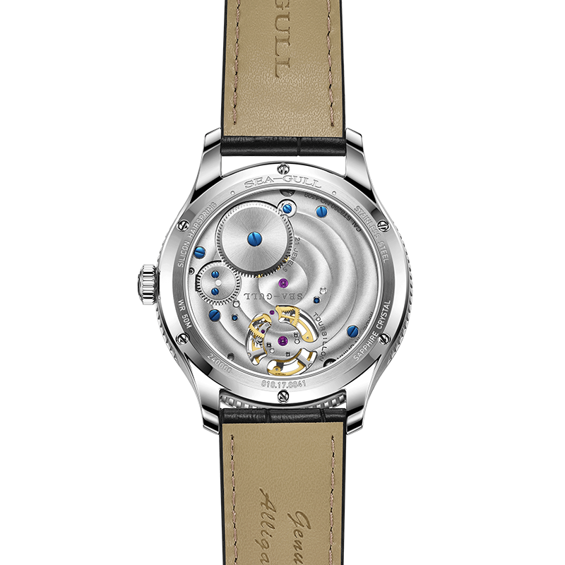 Handgefertigtes, guillochiertes Luxus-Tourbillon von Seagull