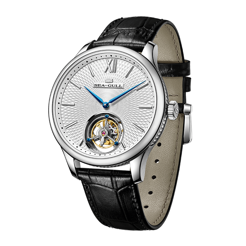 Handgefertigtes, guillochiertes Luxus-Tourbillon von Seagull