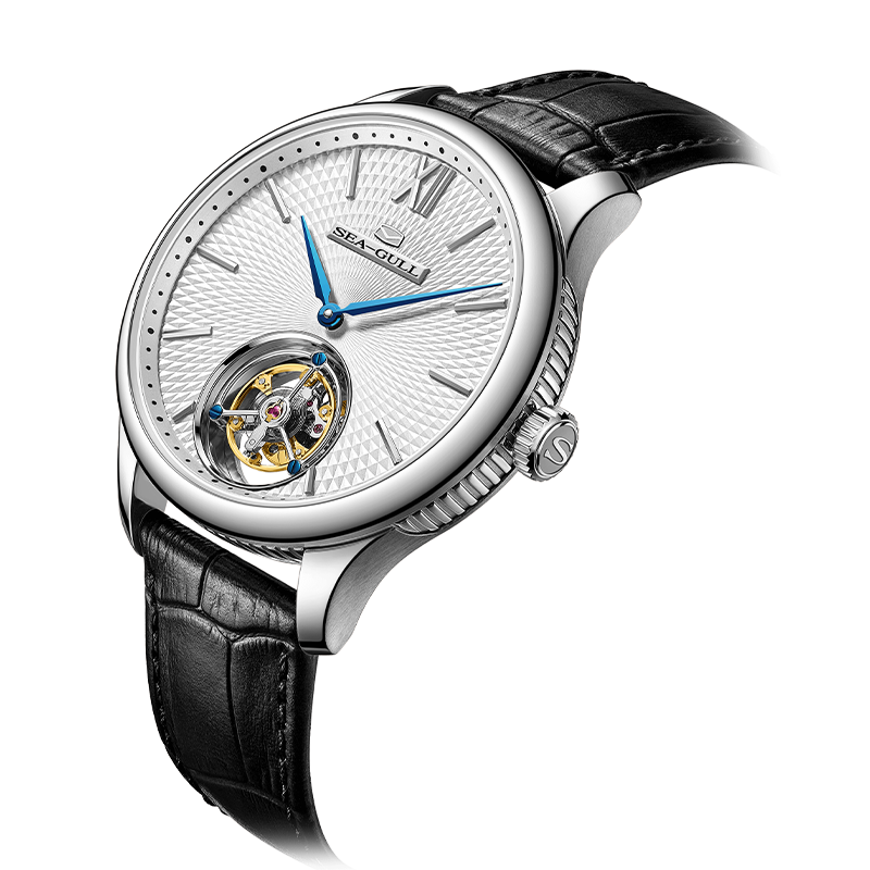 Handgefertigtes, guillochiertes Luxus-Tourbillon von Seagull