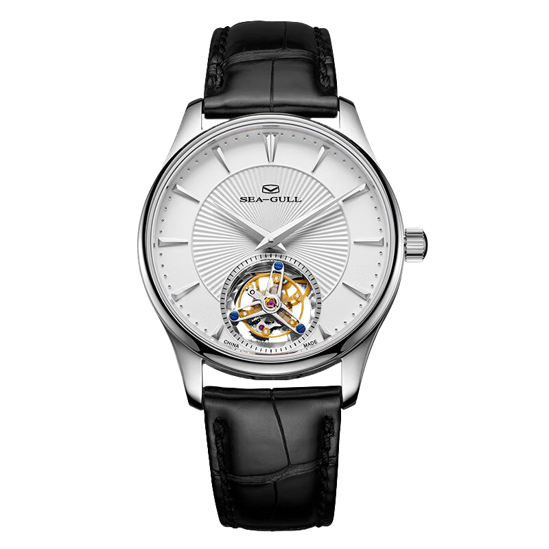 海鷗手錶|中軸陀飛輪手錶折疊扇形圖案