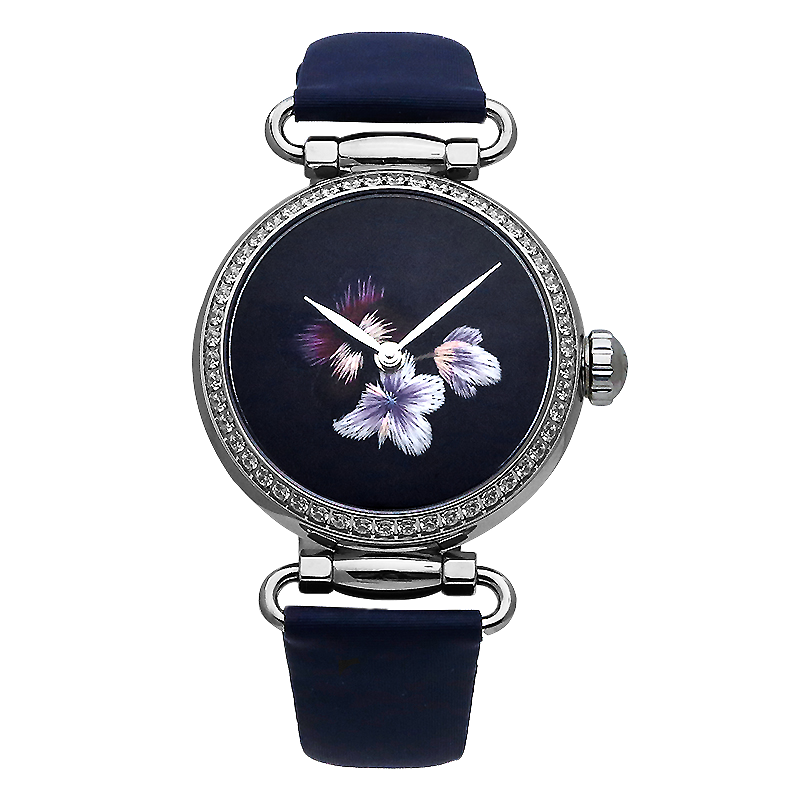 Seagull Watch | Embroidery Watch with Swarovski Crystals