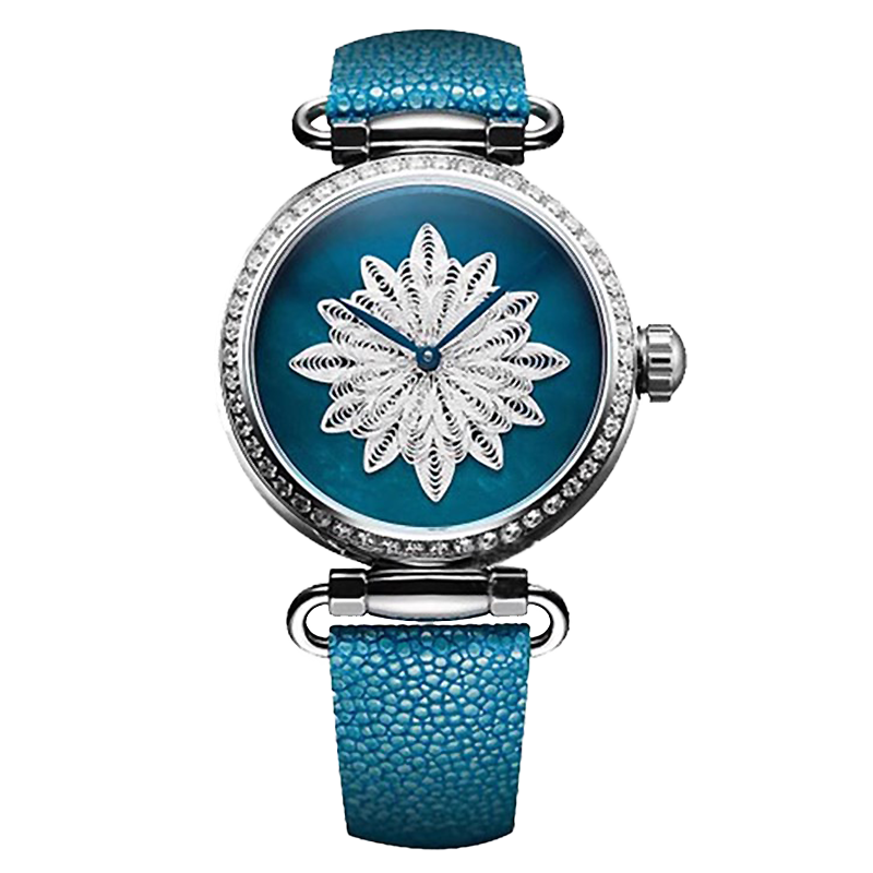 Seagull Watch | Filigree Butterfly Watch with Swarovski Crystals