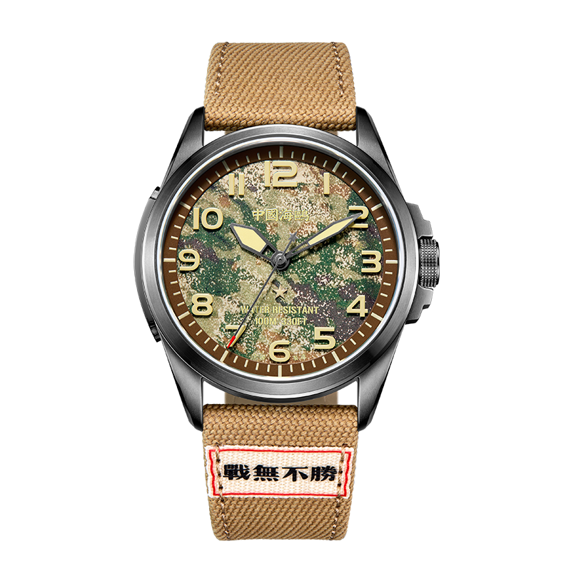 Montre mouette | Montre automatique militaire Land Battle 43 mm