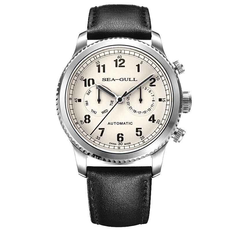 Seagull Watch | Aviation Dual Time Zone Pilot Automatic Watch 43mm