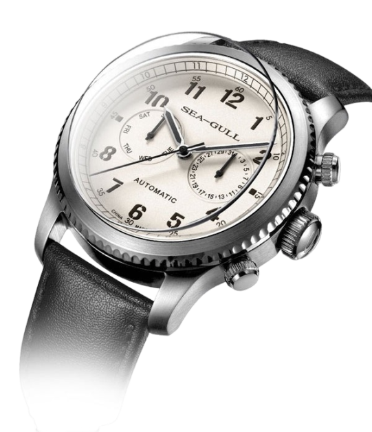 海鷗手錶|航空雙時區飛行員自動腕錶 43 毫米