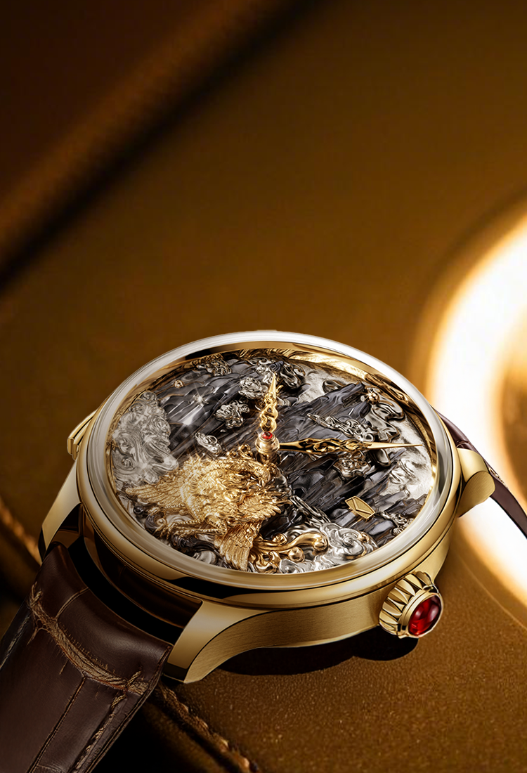 Grand Seagull Three-Legged Golden Sunbird Minute Repeater Mechanical Watch