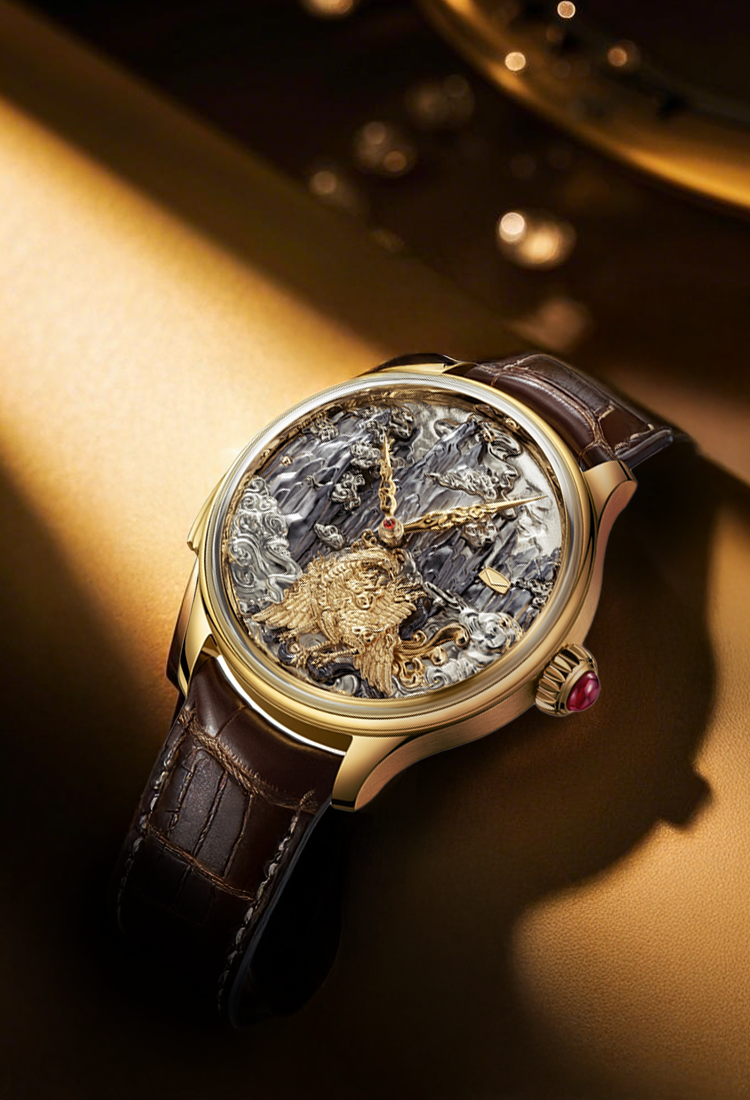 Grand Seagull Three-Legged Golden Sunbird Minute Repeater Mechanical Watch