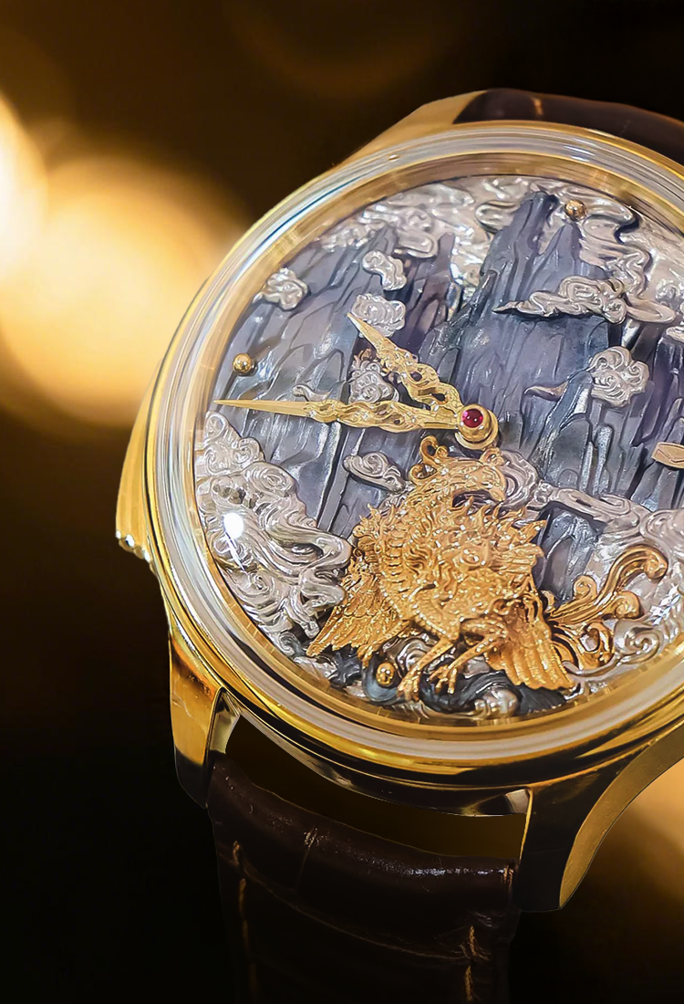 Grand Seagull Three-Legged Golden Sunbird Minute Repeater Mechanical Watch