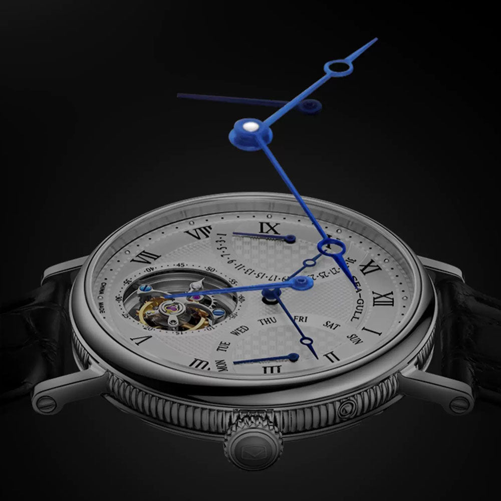 Seagull Watch | Off-center Tourbillon Watch Antidromic Calendar 41mm