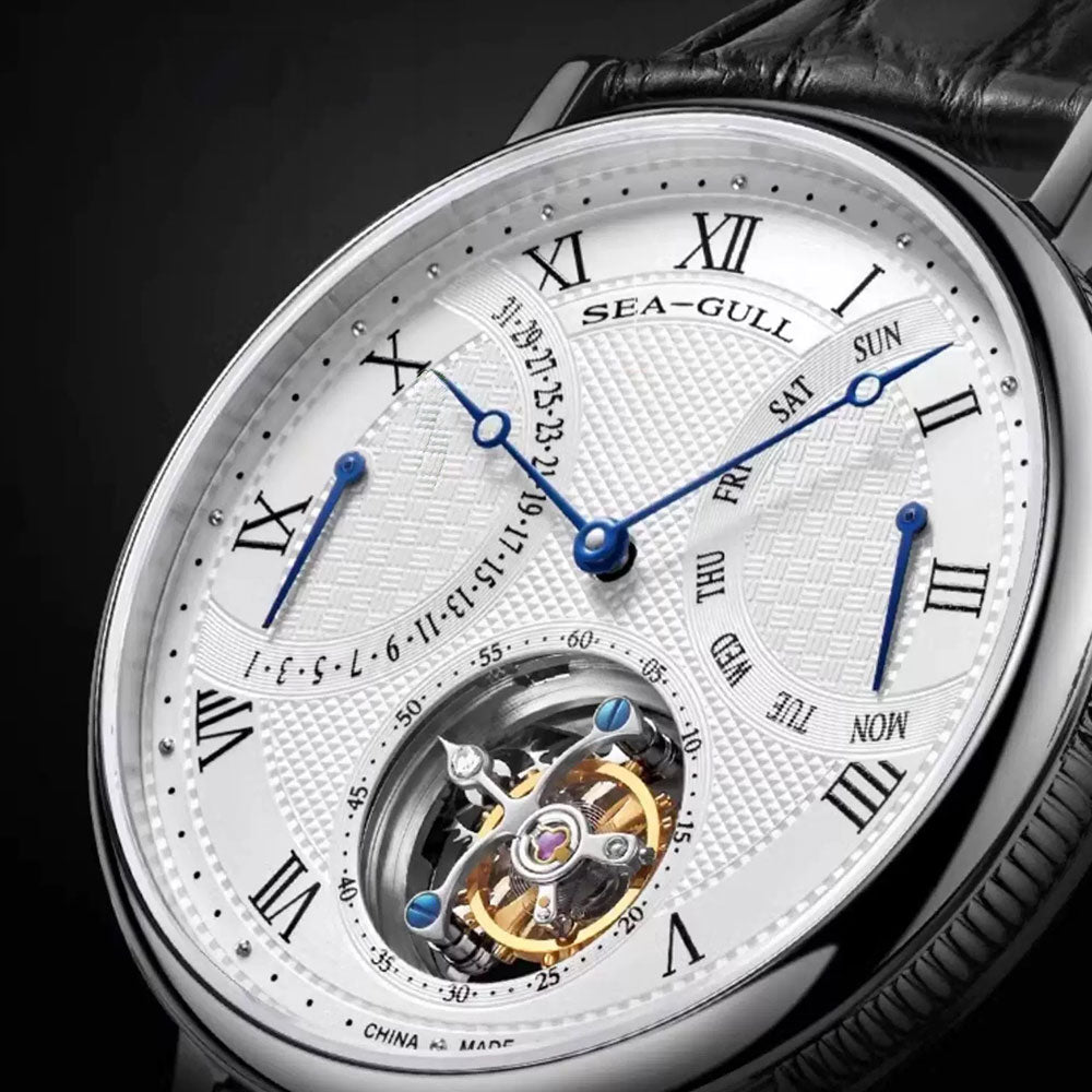 Seagull Watch | Off-center Tourbillon Watch Antidromic Calendar 41mm