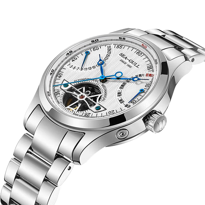 Seagull Watch Automatic Mechanical Watch with Exposed Flywheel
