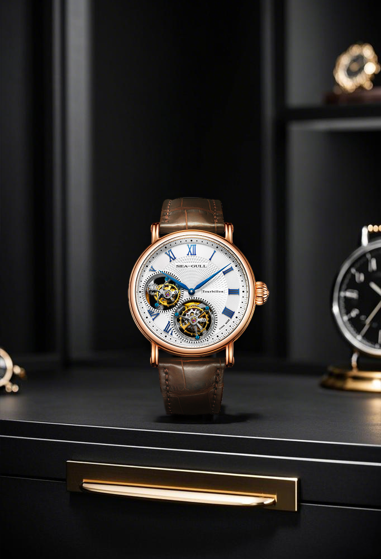 Seagull Masterpiece Dual Tourbillon Guilloché Watch