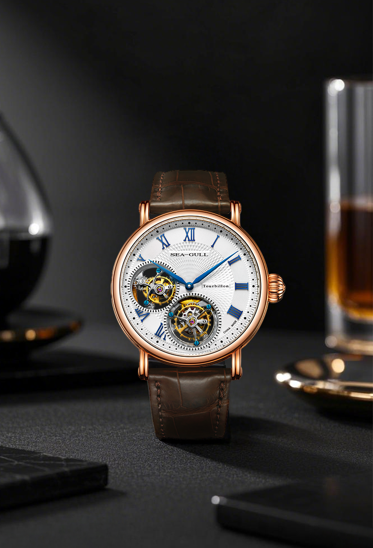 Seagull Masterpiece Dual Tourbillon Guilloché Watch