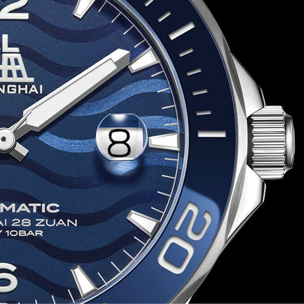 Shanghai Watches-Shanghai Navigator 42mm Watch-Bracelet_Blue Dial