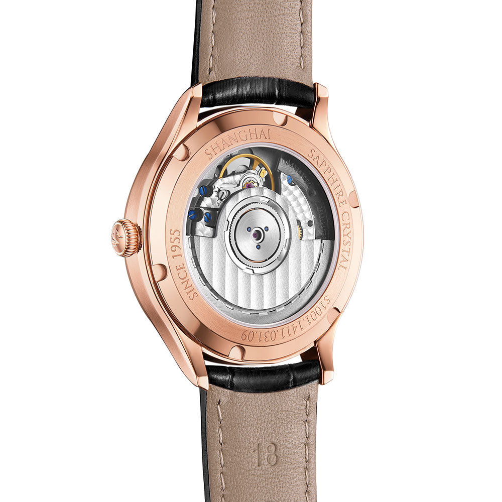 Shanghai Magpies and Prunus 36mm Watch - White