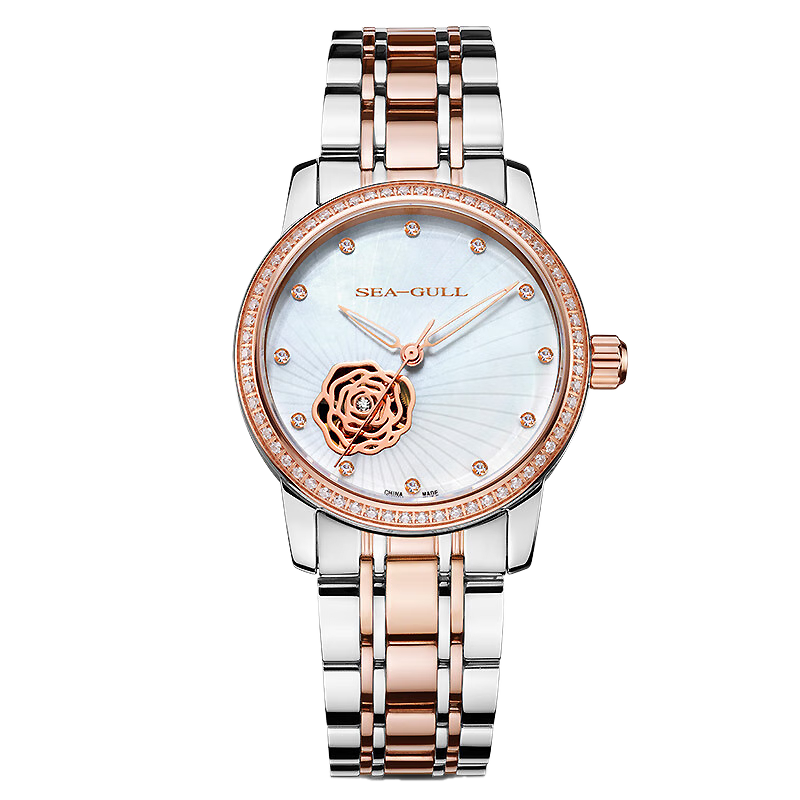 Seagull Mother-of-Pearl Dial with Hollowed Rose Watch