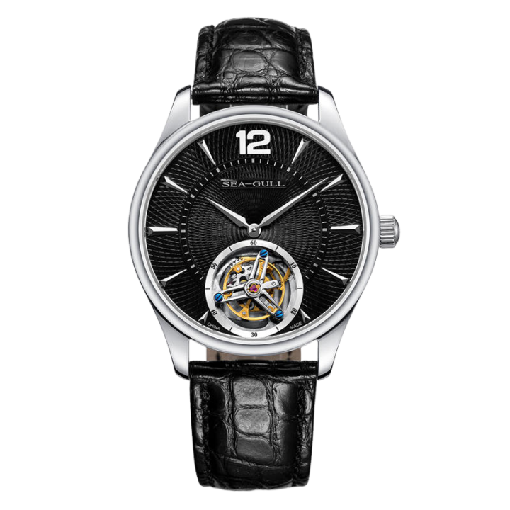 海鷗手錶|休閒系列陶瓷圖案錶盤陀飛輪腕錶41毫米