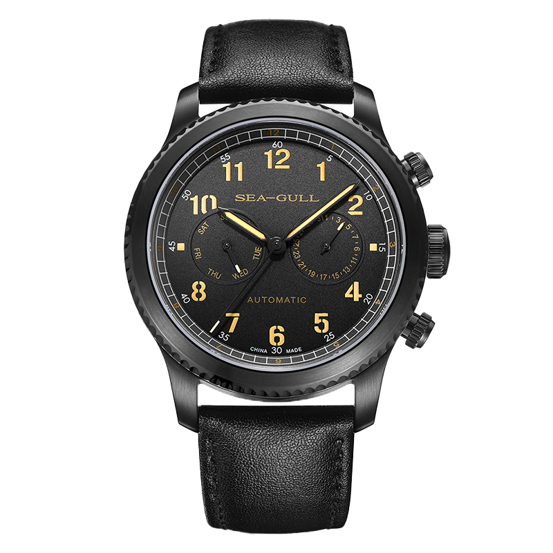 Seagull Watch | Aviation Dual Time Zone Pilot Automatic Watch 43mm