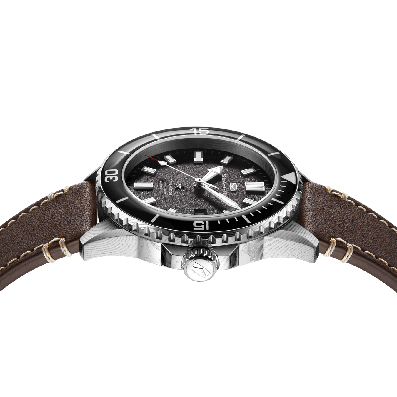 海鷗海洋之星大馬士革鋼腕錶