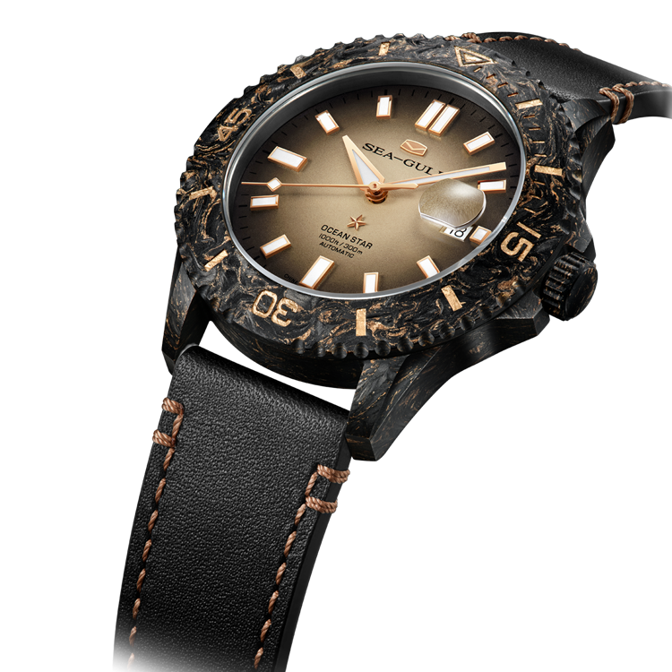 海鷗海洋之星碳纖維錶圈手錶