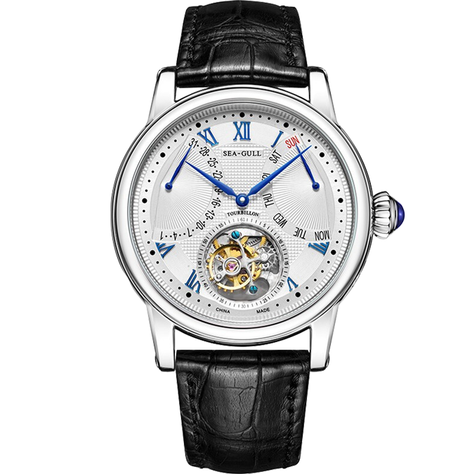 Seagull Watch | Off-center Tourbillon Multifunctional Automatic Watch 43mm